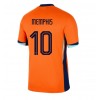 Nederland Memphis Depay #10 Hjemmedrakt EM 2024 Kortermet